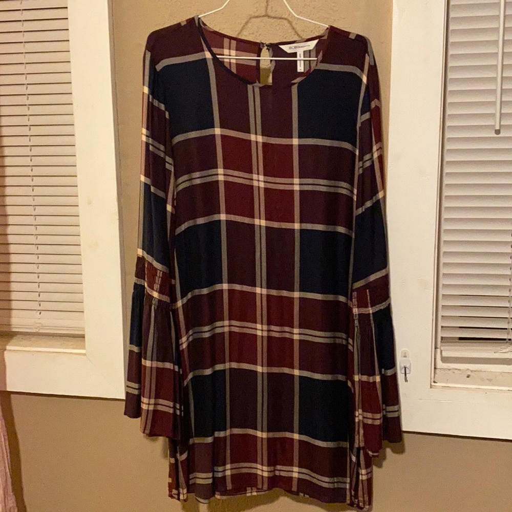 BCBG nation plaid dress